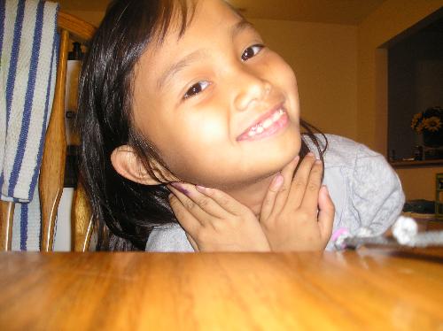 Heaven Lee Joy - Meet my petite and pretty baby girl. She is Heaven Lee Joy. She took this pic by herself. She likes taking pictures. Do your kids love taking pictures?