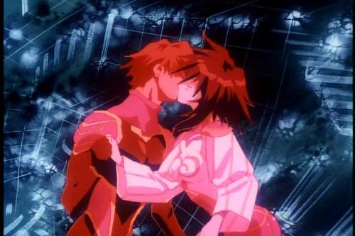 Gene Starwind and Melfina - Characters from the anime outlaw star in cyberspace.