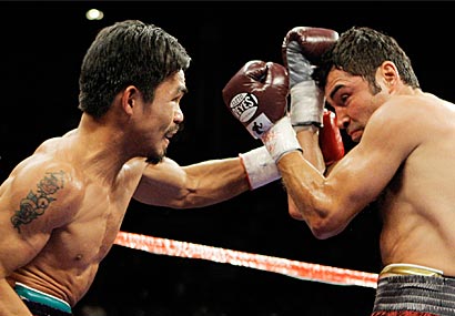Pacman Vs dela Hoya - Manny Pacquiao defeated what many said who would beat Manny in three rounds.