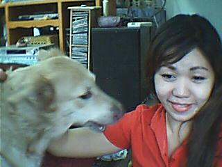 me and blossom - with my pet blossom