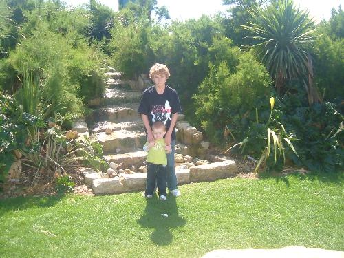 My second eldest son with his little brother - Holiday August 2008