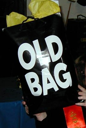 Old Bag - The bag that held my cousin's gift to my sister.