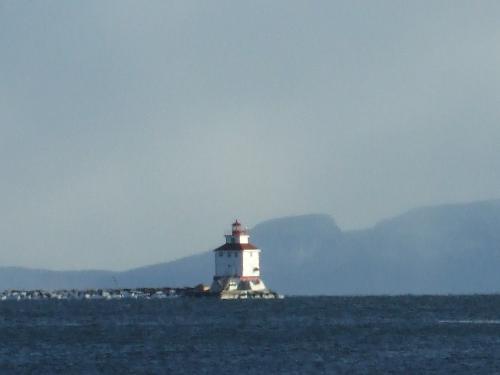 Sleeping giant and light house - This is a picture of the sleeping giant in Thunder Bay Ontario. I was traveling this past week back home to visit family and got some really awesome pictures