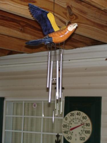 Wind chime as a bird - I see this wind chime as a sign a for freedom