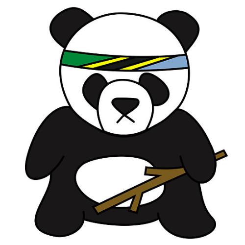 Tanzanian battle panda - He is all set to go.