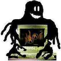 Computer Virus - A photo of a computer infected with virus.