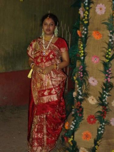 in a bridal make up.. - bangali bride..
