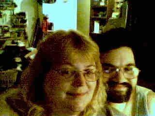 Dave and Alicia (Lish) first visit - We met online, he visited me within 8 months, continued 2 weeks visits at a time from his state to mine. I have been engaged over 1 1/2 yrs. As of next Feb 19th, anniversary of us going together and being together as a couple will be 5 yrs.  Last Dec 19th, he moved in with me.   He is my love, my soulmate, my life.