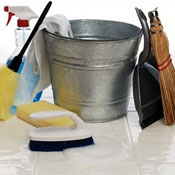 Housework - All the cleaning, scrubbing and washing!