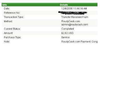 Payment proof - This is my third payment within 6 days from PTC world.