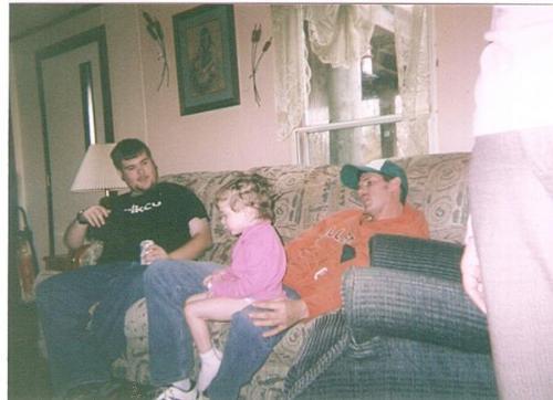 Brother - Brother Adam. He is in the orange hoodie. My cousin Sean is in the black.