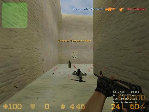 Counter strike - this is me in the game counter strike...  look at me killing the enemy with shot gun