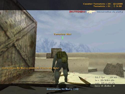 Counter strike - This is me...defeated and falling down...shot dead