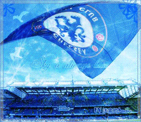 chelsea flag - chelsea flag in the sky