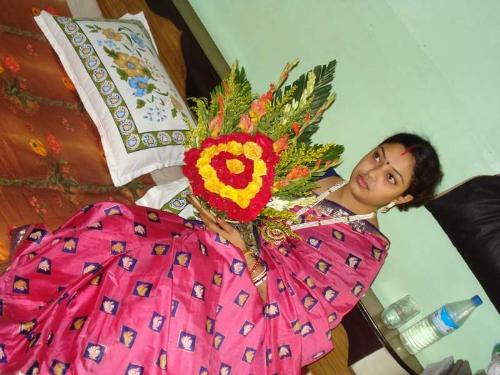 with the wedding gift.. - bride..