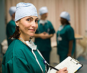 Nurse in hospital - photo of nurse in hospital setting