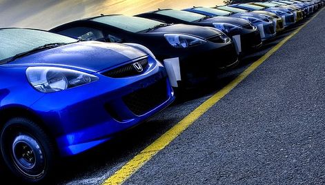 List of Cars - Photo of beautiful cars parked evenly in the parking lot.