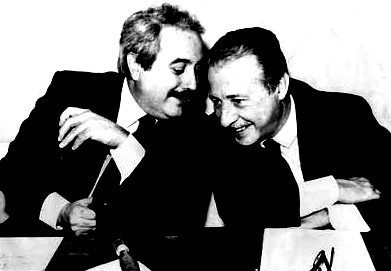 Falcone and Borsellino - Falcone and Borsellino together sharing a few laughs.