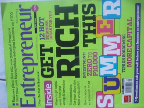 Entrepreneur Magazine - Cover Title - 'Get Rich This Summer'
