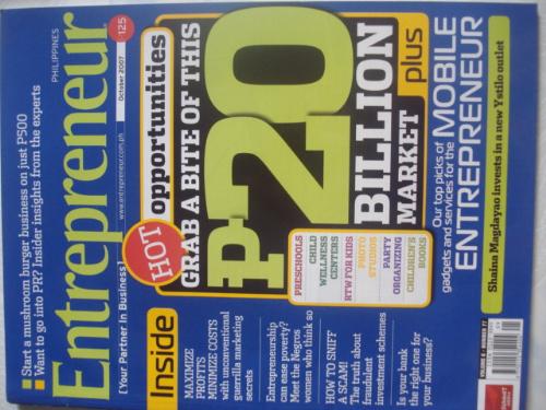 Entrepreneur Magazine - Title Cover - '20 Million'