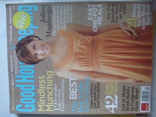 Good Housekeeping Magazine - Title Cover  Jolina Magdangal - Singer/Actress