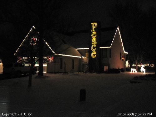 Neighbors house - All lit up elegantally for the Holiday Season