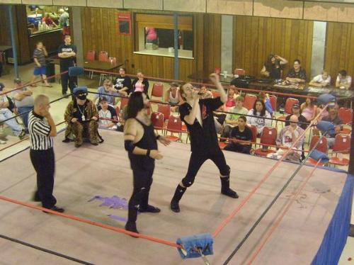 Tray Blaylock Yelling - This is professional wrestler Tray Blaylock yelling into the microphone.