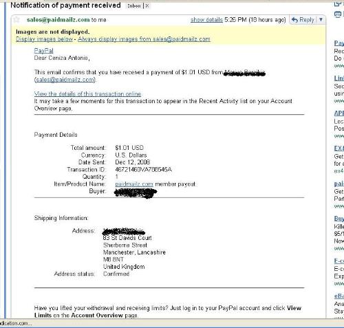 Paidmails paid me today - it is true