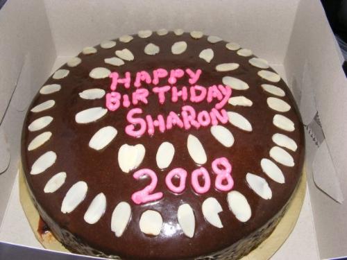Another bday cake I made - Those are almonds on the cake :)