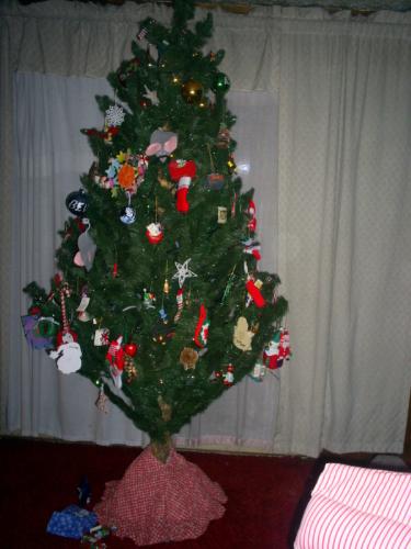 Christmas tree - the finished decorated tree