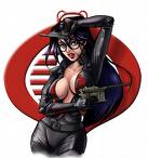 Baroness - G.I. Joe's Hot villain. They're making a movie now which will be released this 2009.