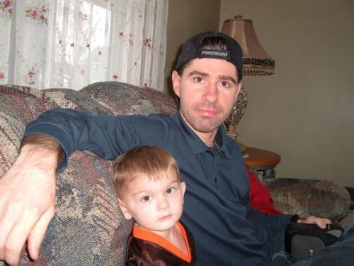 Husband and Dalton - thanksgiving