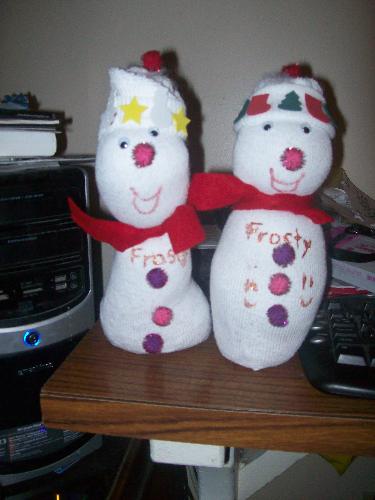 Snowman Craft - Snowman Sock Craft Snowman Craft - Snowman Sock Craft
