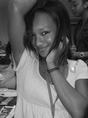 black and white :) - This was taken in photojournalism class by my friend roger :)