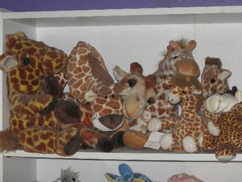 my 'natural' colored giraffes - I also have other colored ones....