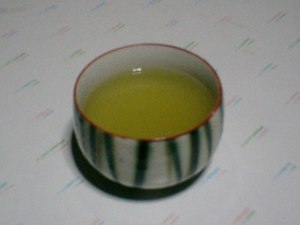 Green tea - photo of cup with green tea