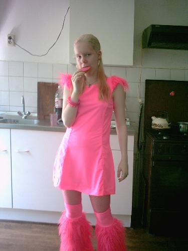 Think pink - Me in my cybergothic (party) wear