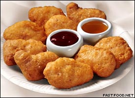 Nugnugget - a picture of some chicken mcnuggets and sauce