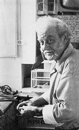 Bird Cage Maker - Another B&W photo taken in 1978, using a Kodak Retinette IIB, 135mm B&W Kodak film. This photo was analyzed by Kodak UK and was described as sharp and spectacular photo. Kodak UK praised this photo as it was taken with a camera that was no longer supported and yet it had perfect lens and shutter speed functions.  Frank