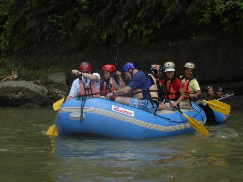 Rafting - Taken in davao city during our rafting adventure. It was fun and exhilirating experience. I love it.