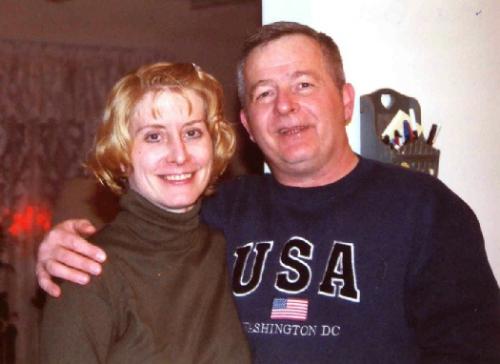 Hubby and I - This is the most recent I have at the moment and it was Christmas of 2005