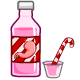 Peppermint Stomach Medicine - This festive medicine tastes much better than Sporkle Syrup, and still cures Ugga-Ugga. This was given out by the Advent Calendar in Y10.