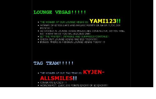 vegas winner - I am the winner of Lounge Vegas today in PL
