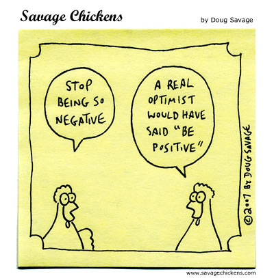 optimistic chicken  - comedy sketch on positiveness between chicken
