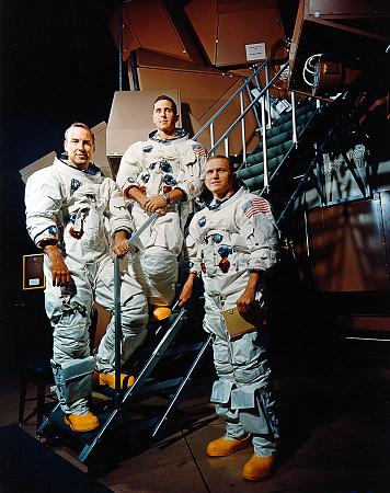The crew of Apollo 8 - The Apollo 8 crew, Borman, Lovell and Anders.