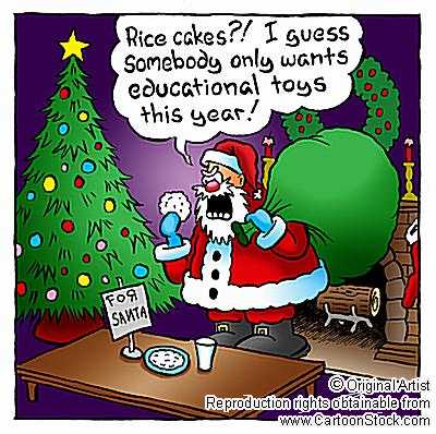 Well, times are bad now... - Rice cakes instead of cookies this year!