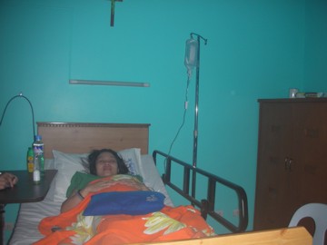 at the hospital - bed rest at the hospital at the hospital - bed rest at the hospital