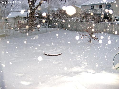 Snowing Shot - This is from Satrudays storm in Minnesota.