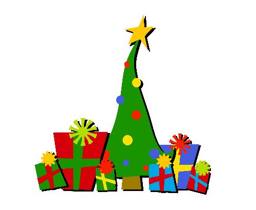 Christmas Tree with gifts - clipart Christmas Tree with gifts - clipart