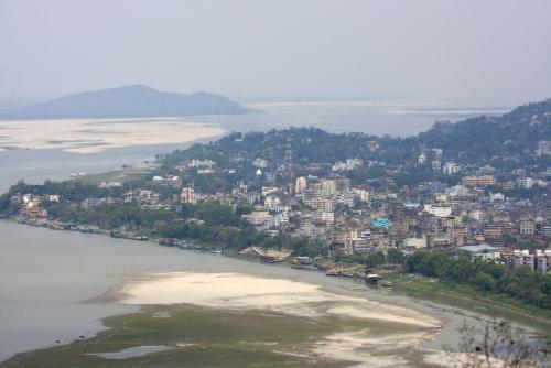 city - Very beautiful scenery of Guwahati city of Assam, India.